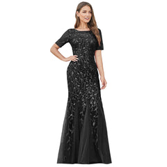Luxurious Embroidered Lace Mermaid Prom Dress - Quirked Elegance