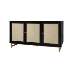 Multifunctional Engineered Rattan Cabinet with Robust Features - Quirked Elegance