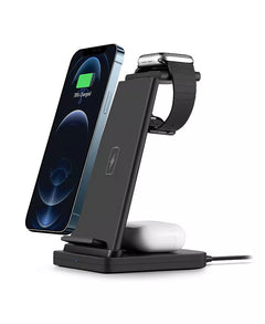 3 in 1 Fast Charge Charging Station in Black