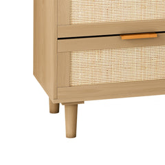 6 Chest of Drawers Rattan Dresser Rattan - Quirked Elegance
