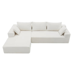 Modern Minimalist Modular Sectional Sofa Chair - Quirked Elegance