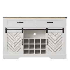 Farmhouse Cabinet Storage Sideboard Buffet - Quirked Elegance