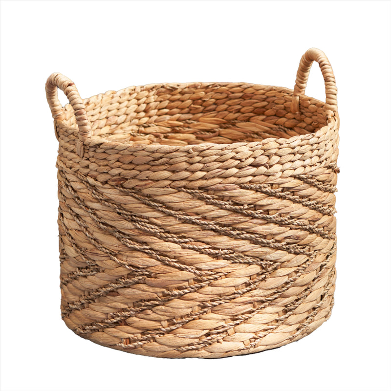 Woven Basket with Handles - 15