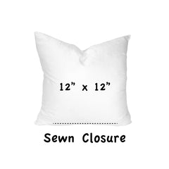 Indoor/Outdoor  Pillow, Sewn Closed, 12x12 - Quirked Elegance