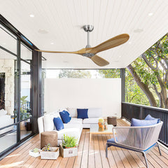 60-Inch Oversized Ceiling Fan with Adjustable Down rods and Energy-Efficient Motor - Quirked Elegance