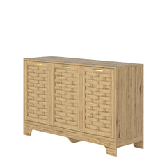 Wood Sideboard Buffet & Storage Cabinet - Quirked Elegance