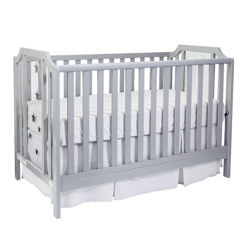Light Gray 3-in-1 Convertible Crib - Quirked Elegance