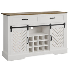Farmhouse Cabinet Storage Sideboard Buffet - Quirked Elegance