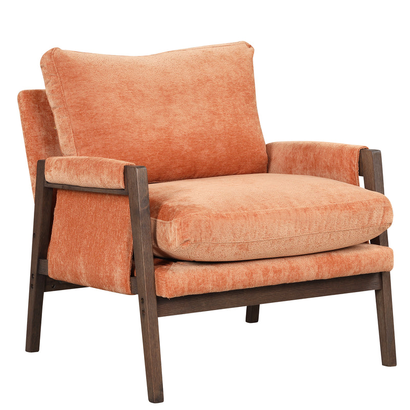 Mid-Century Modern Velvet Accent Chair - Quirked Elegance