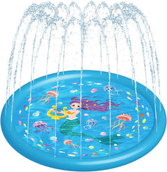 "3-in-1 Splash Pad Water Play Mat for Toddlers and Kids - Fun Outdoor Water Toys for Boys and Girls Ages 1-5"