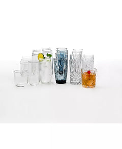 Dublin Double Old-Fashioned and Highball Glasses, Set of 8