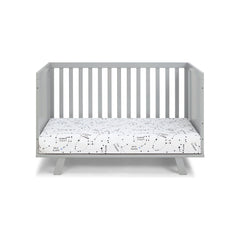 Gray/Gray 3-in-1 Baby Convertible Crib - Quirked Elegance
