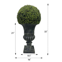 32" Ball Topiary for Indoor and Outdoor - Quirked Elegance