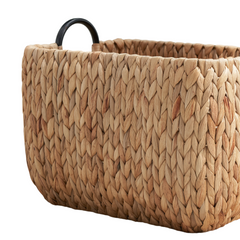 Woven Wicker Baskets with Handles - 16" x 12" x 13"