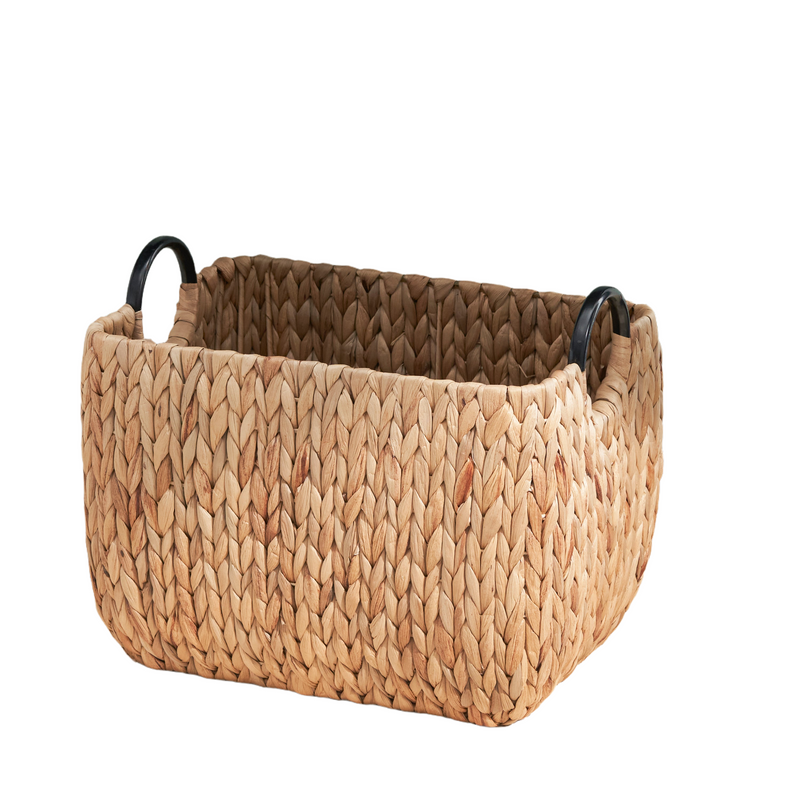 Woven Wicker Baskets with Handles - 16