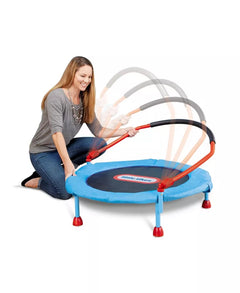 "Fun and Bouncy 3' Trampoline for Easy Storage"
