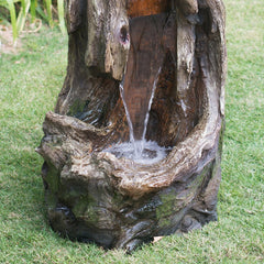 Indoor Outdoor Tree Trunk Fountain - Quirked Elegance