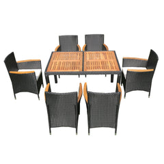 Refined Outdoor Dining Set: Elegance Meets Comfort - Quirked Elegance