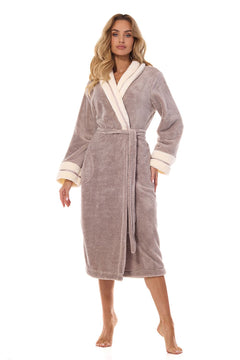 women in bathrobe 