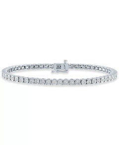 Diamond Tennis Bracelet (1 Ct. T.W.) in Sterling Silver, 14K Gold-Plated Sterling Silver or 14K Rose Gold-Plated Sterling Silver