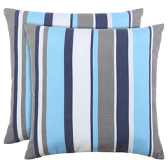 Outdoor/ Indoor Accent Throw Decorative Pillow Set of 2 - Quirked Elegance
