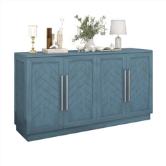 4 Doors Large Storage Space Buffet Cabinet - Quirked Elegance