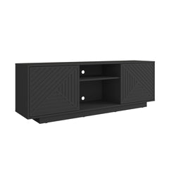 Modern TV Stand - Quirked Elegance
