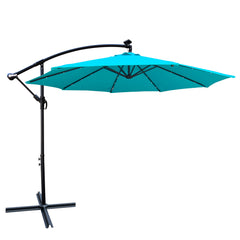 Top-Quality Solar LED Patio Umbrella 10 ft - Quirked Elegance
