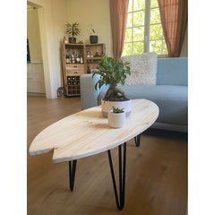 Surfboard W0od Coffee Table - Quirked Elegance