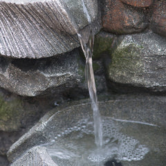 Indoor Outdoor Stone Water Fountain, with LED Light - Quirked Elegance