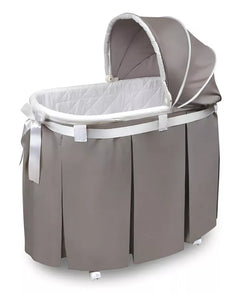 Wishes Oval Bassinet with Full Length Skirt
