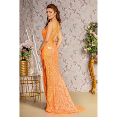 Stunning Bead and Sequin Embellished Mermaid Prom Dress with Sheer Bodice - Quirked Elegance