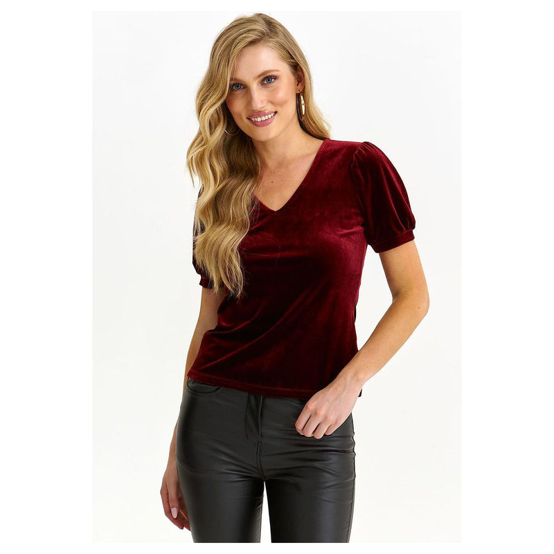 Modest Women's Short Sleeve Blouse - Quirked Elegance