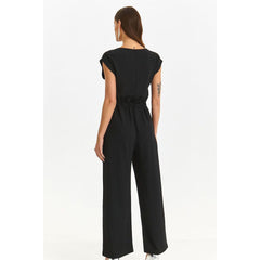 Women’s Jumpsuit with Cap Sleeves - Quirked Elegance