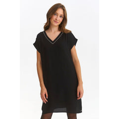 Modest Women’s Dress with Short Sleeves - Quirked Elegance
