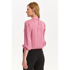 Modest Women's  3/4-Length Sleeve Blouse - Quirked Elegance