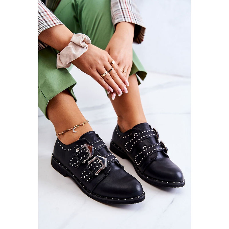 Women's Casual Leather Shoes - Quirked Elegance