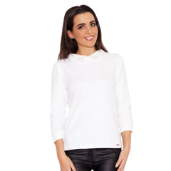 Modest Women's Classic Blouse with 3/4 Sleeves - Quirked Elegance