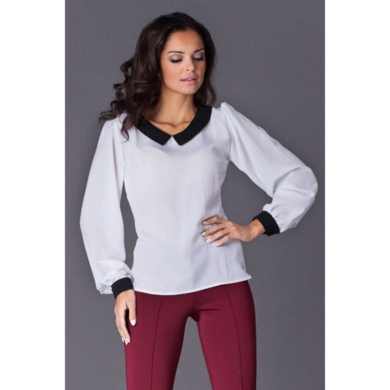 Women's Collar Blouse - Quirked Elegance