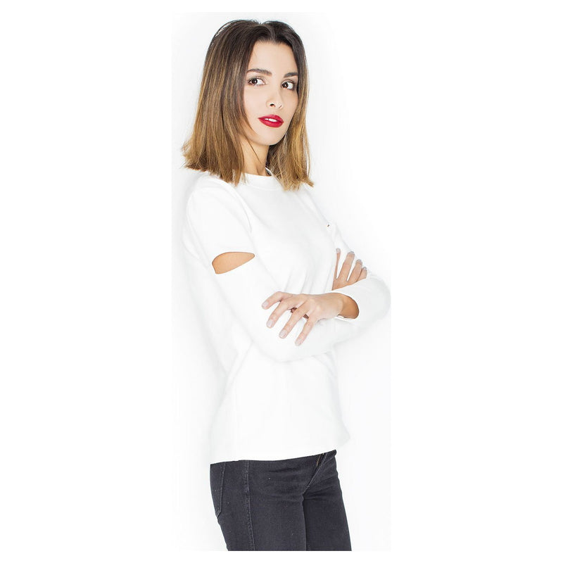 Women's Casual Blouse Top - Quirked Elegance