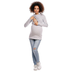 Maternity sweatshirt PeeKaBoo - Quirked Elegance