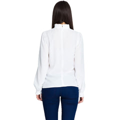 Modest Long Sleeve Women's Blouse - Quirked Elegance