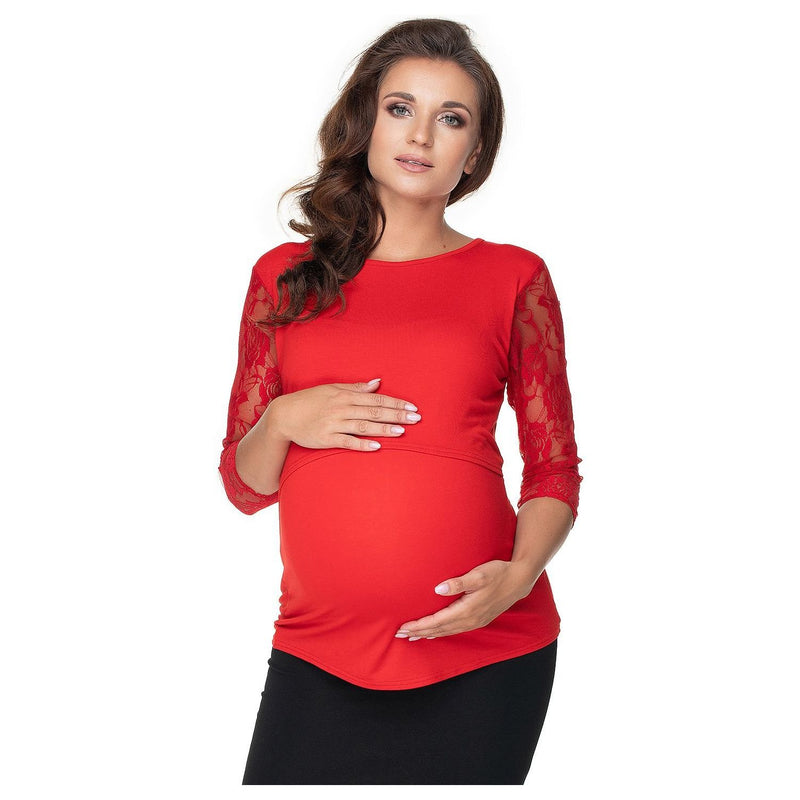 Maternity Women's Casual Blouse Top - Quirked Elegance
