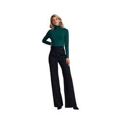 Modest Classic Turtleneck Women's Blouse - Quirked Elegance