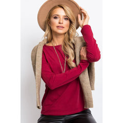 Modest Casual Blouse with Long Sleeves for Women - Quirked Elegance