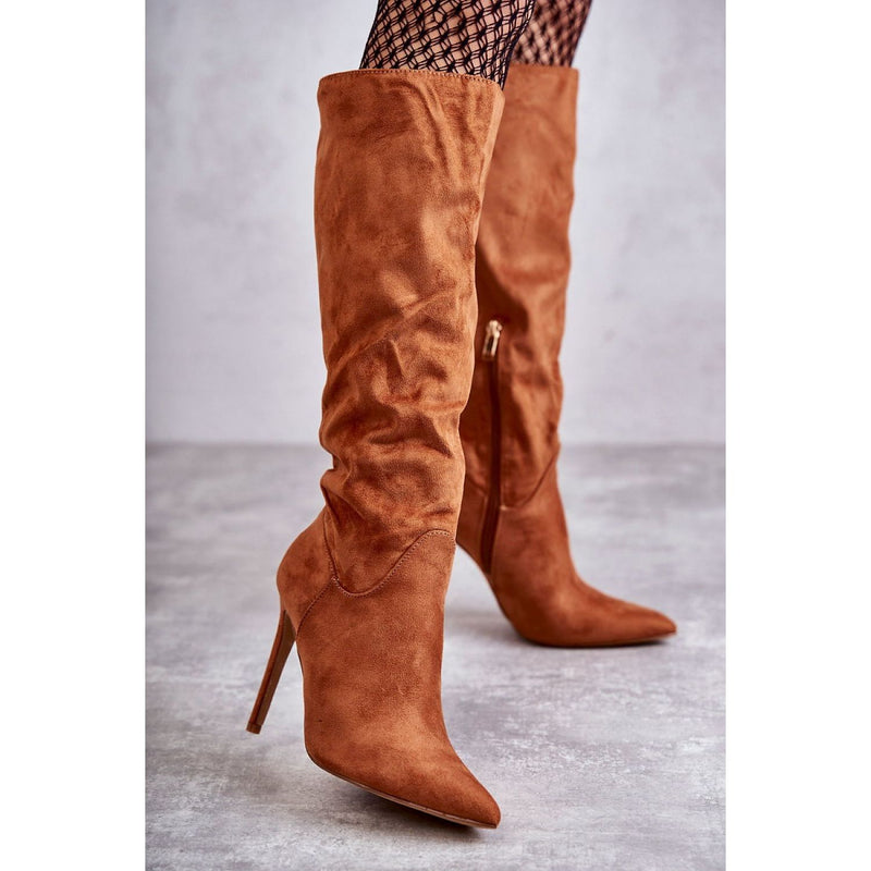 Women's Heel Boots Shoes - Quirked Elegance