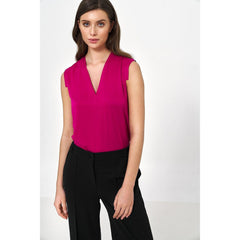 Women's Sleeveless Blouse Top - Quirked Elegance