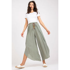 Women trousers model 179025 Och Bella - Quirked Elegance