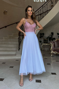 Women's Evening Prom Dress - Quirked Elegance