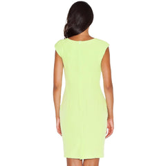 Cap Sleeve Women's Dress with Pencil Cut - Quirked Elegance